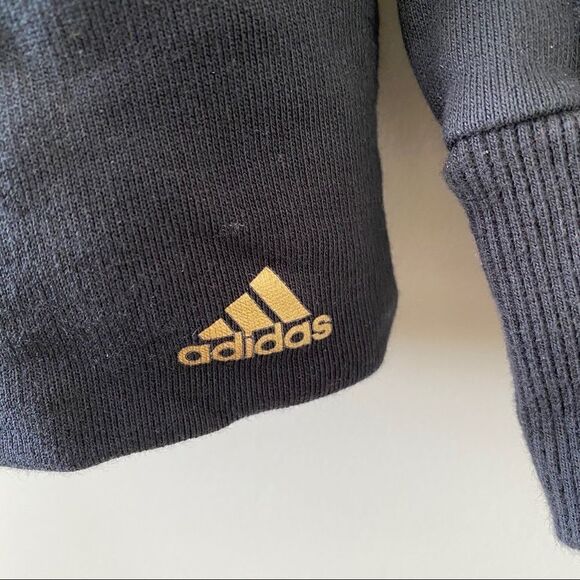 Adidas 3 Stripe back Gold toggle pullover - Picture 7 of 10
